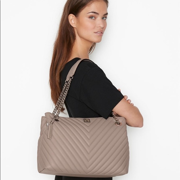 Victoria’s Secret The Shoulder V-Quilt Tote Bag